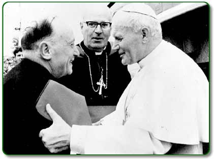 The Pope with Mgr Horan in Knock, 1979
