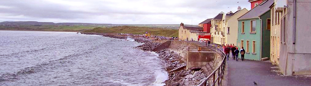 The town of Lahinch in County Clare on Ireland's Atlantic coast.