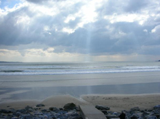 Views of the Atlantic Ocean from Lahinch Beach in County Clare, Ireland