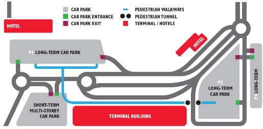Map of Cork Airport - copyright Cork Airport Authority