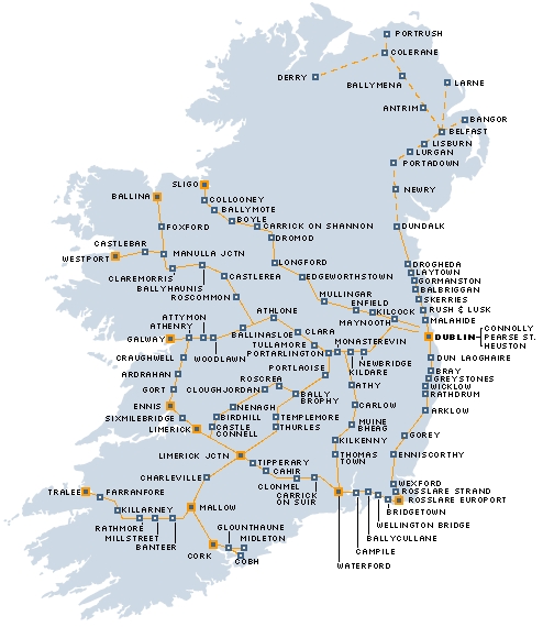 ireland train trip planner